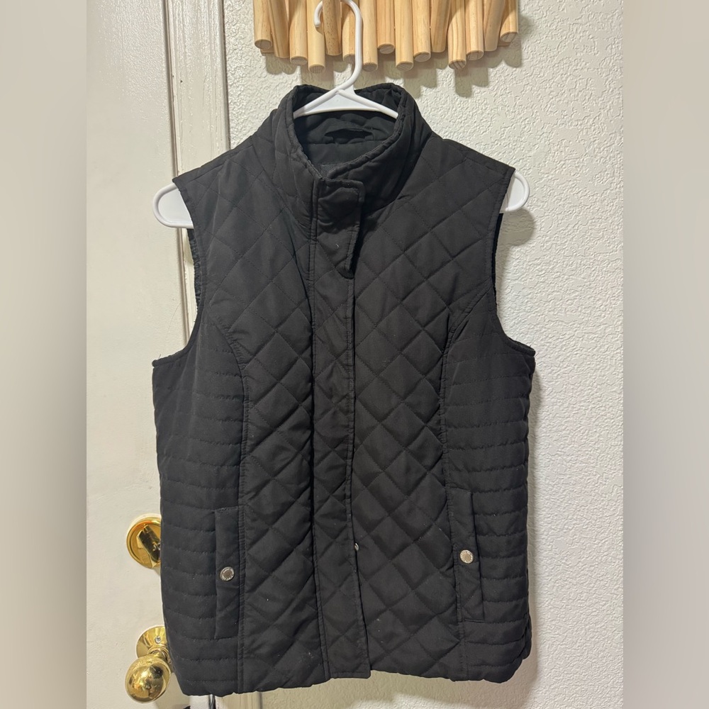 Black Rivet Quilted Outerwear
